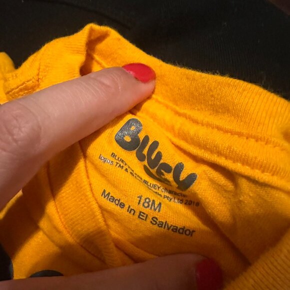 Bluey Yellow and Orange T-shirt - Picture 2 of 2